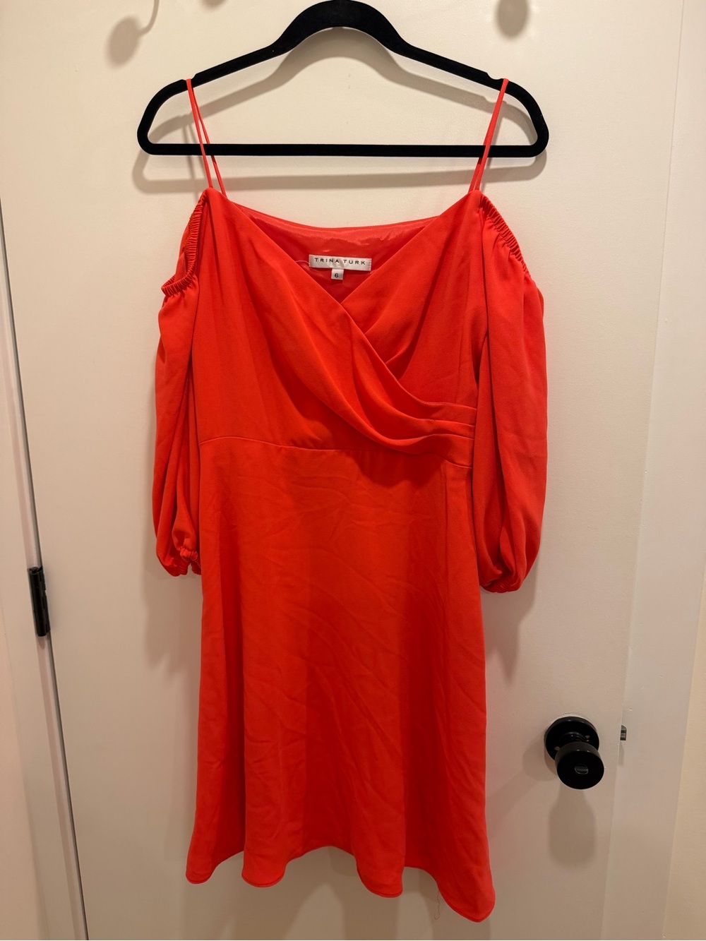 Trina Turk Bright Red One-Shoulder Dress - Size 6